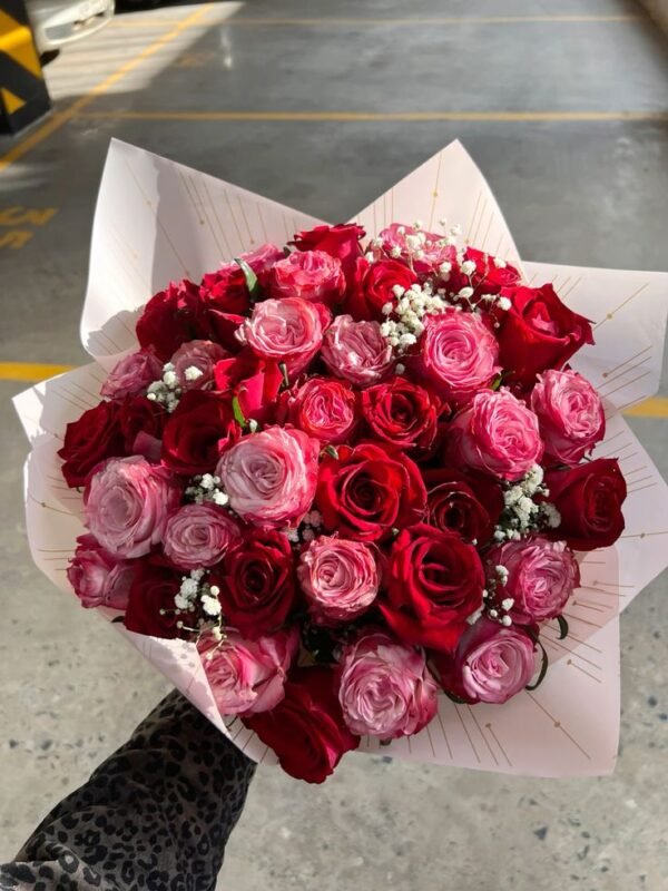 Pink & Red Premium Rose Bouquet
